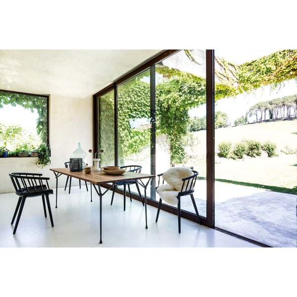 Smeđe-bijela blagovaonska stolica s nosačem od jasenovog drveta Magis Cyborg-image-2