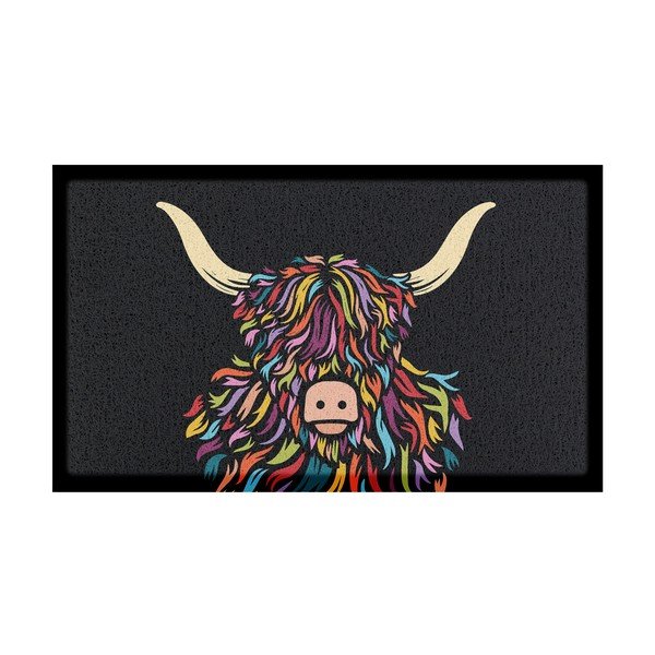 Otirač od PVC-a 40x70 cm Highland Cow – Artsy Doormats
