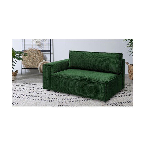 Zelena modularna sjedeća garnitura od samta (s lijevim kutom) Nihad modular – Bobochic Paris-image-1