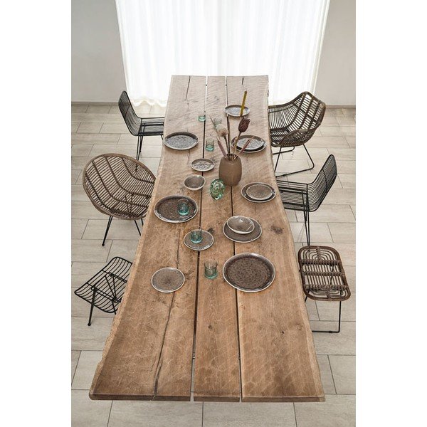 Crni/u prirodnoj boji stolac od ratana Sokna – Villa Collection-image-1