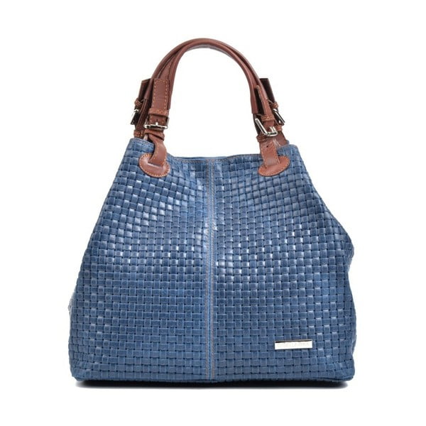 Plava kožna torbica Isabella Rhea Matildo