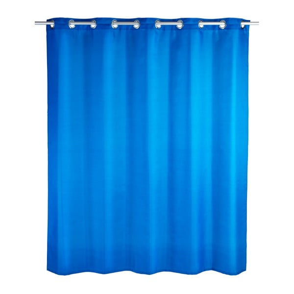 Plava tuš zavjesa Wenko Comfort Flex, 180 x 200 cm