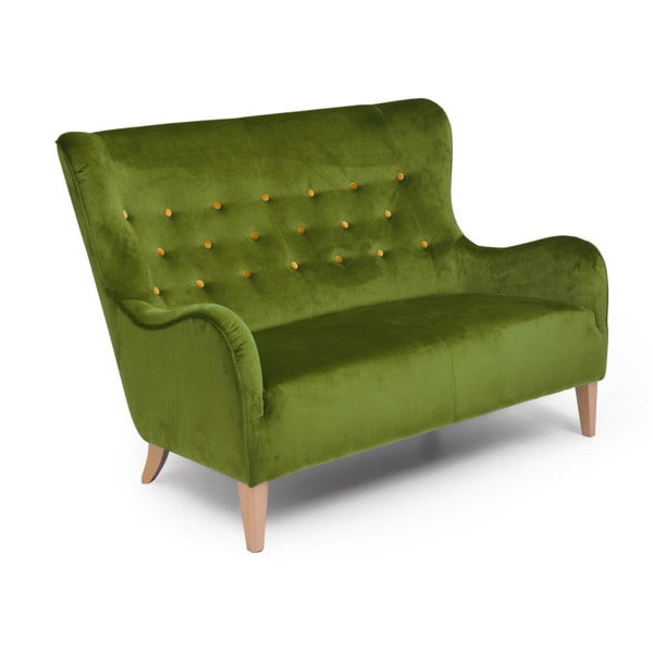 Zelena sofa Max Winzer Medina, 148 cm