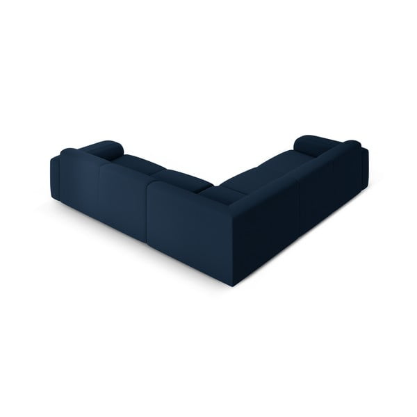 Tamno plava kutna garnitura od bouclé tkanine (promjenjiva) Molino – Micadoni Home-image-3