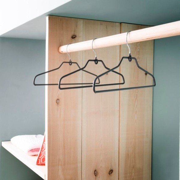 Set od 3 vješalice za hlače Compactor Taupe Coats-image-1