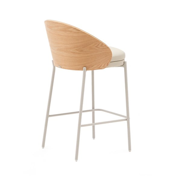 Bež/u prirodnoj boji barska stolica (visine sjedala 65 cm) Eamy – Kave Home-image-3