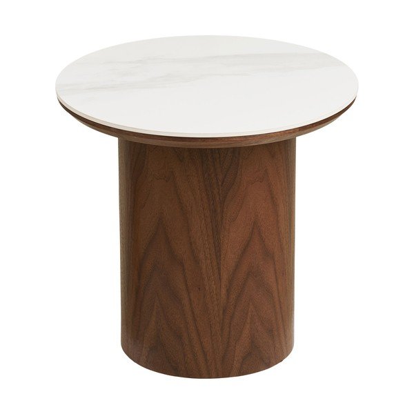 Okrugao pomoćni stol s keramičkom daskom ø 40 cm Noli – House Nordic-image-2