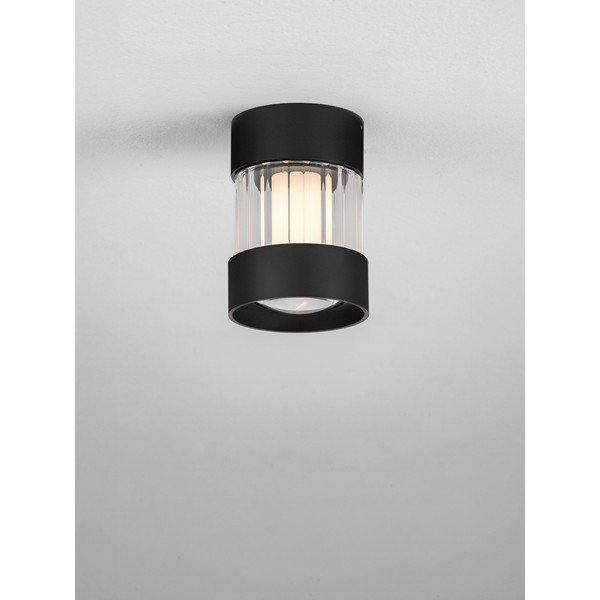Mat crna LED stropna svjetiljka aluminijska s mogućnosti zatamnjivanja sa staklenim sjenilom Glovia – Nova Luce-image-4