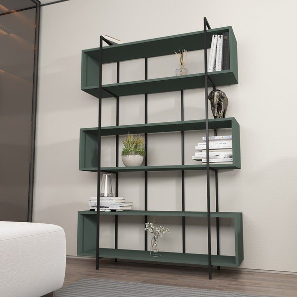 Zelena biblioteka 120x180 cm Bruti – Kalune Design-image-4