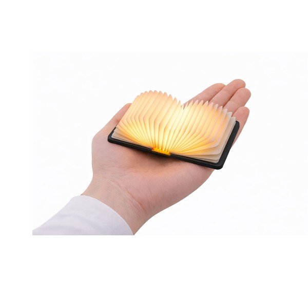 Crni svjetlosni ukras nešiojamas s USB BookLight – Gingko-image-3