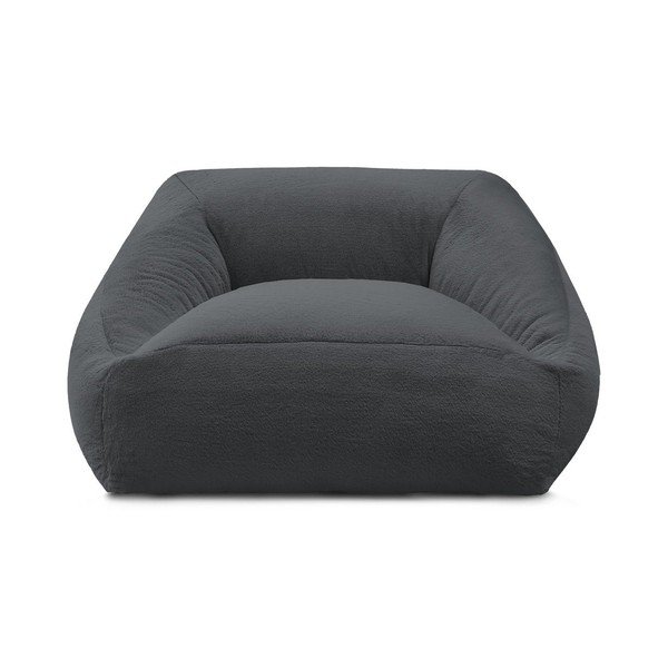 Tamno siva vreća za sjedenje od umjetnog krzna Lilibet – Bobochic Paris-image-2