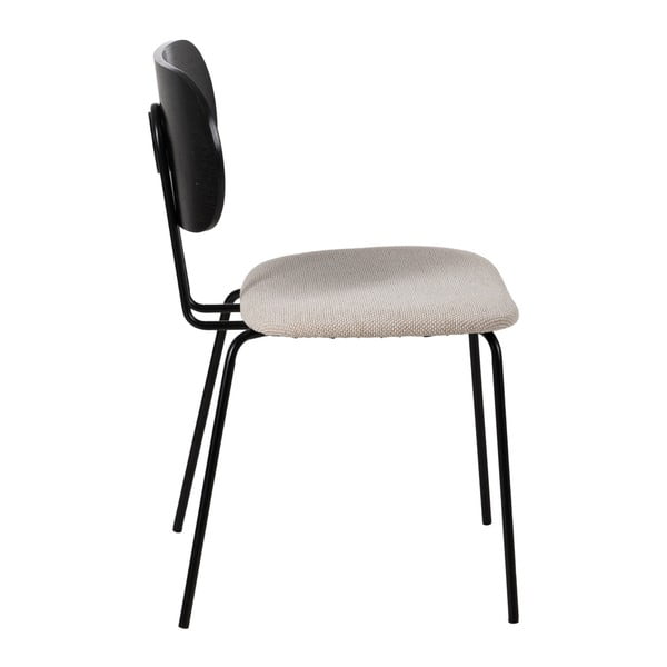 Bijele/crne blagovaonske stolice u setu 4 kom Cleo – Ixia-image-3