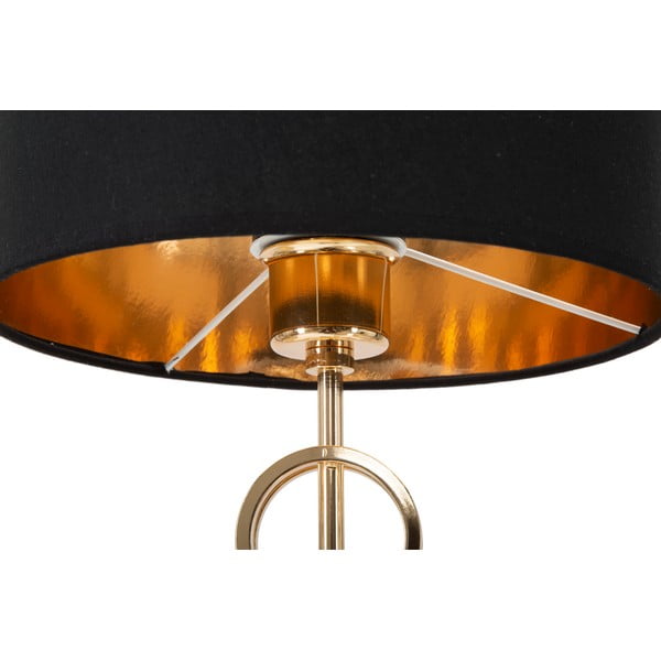 Stolna svjetiljka u crno-zlatnoj boji Mauro Ferretti Glam Rings, visina 54,5 cm-image-3