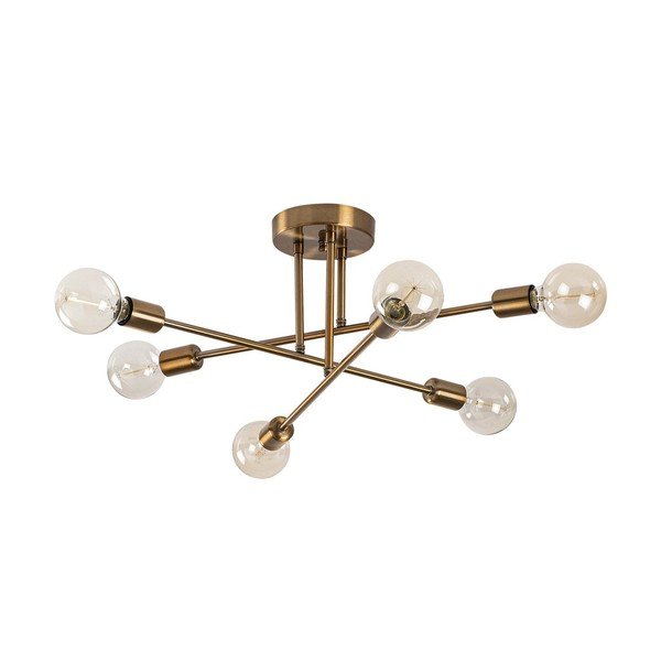 Stropna svjetiljka u zlatnoj boji 64x64 cm Flower – Opviq lights