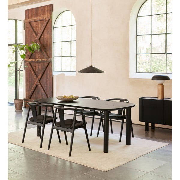 Crna blagovaonska stolica Relate – Unique Furniture-image-1