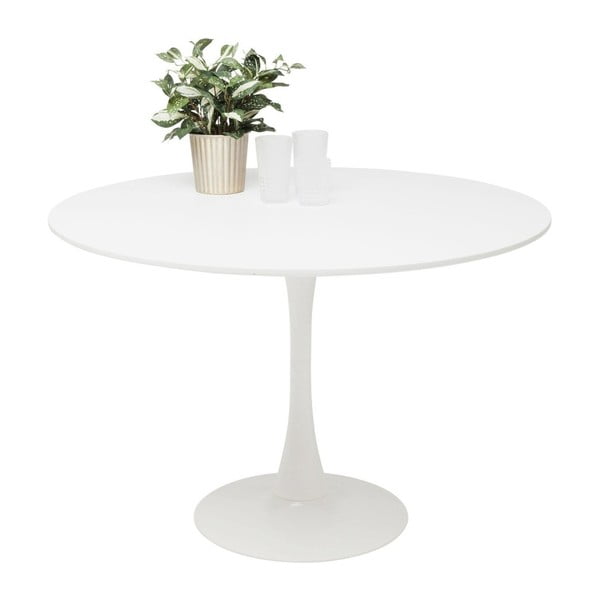 Bijeli stol za blagovanje Kare Design Schickeria, ⌀ 110 cm