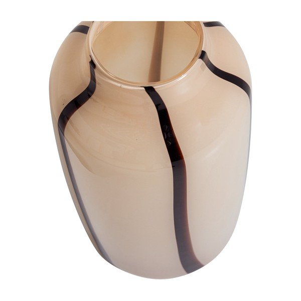 Smeđa/bež staklena vaza (visina 35 cm) Selena – WOOOD-image-2