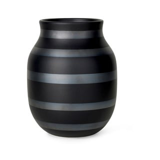Crna keramička vaza ø 16 cm Omaggio - Kähler Design