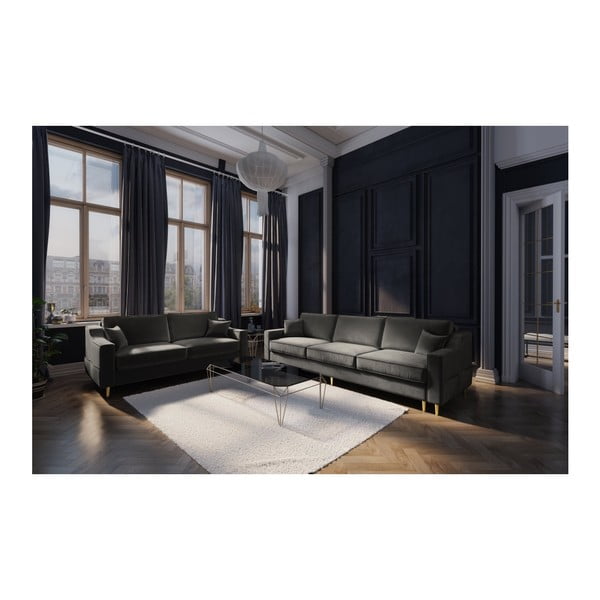 Tamno siva dvosjeda Mazzini Sofas Marigold-image-3