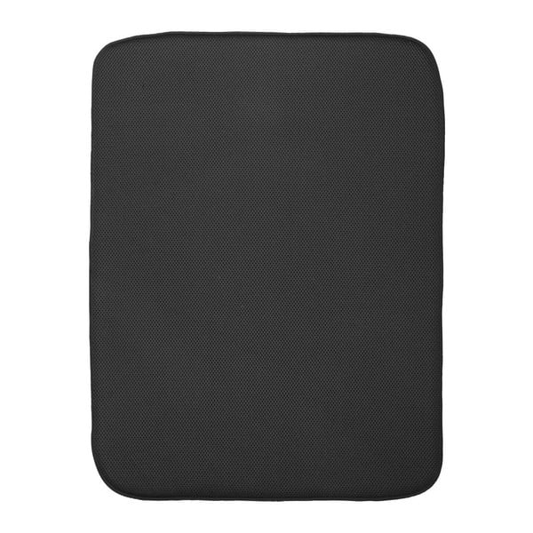 Crna prostirka za oprano suđe iDesign iDry, 24 x 18 cm