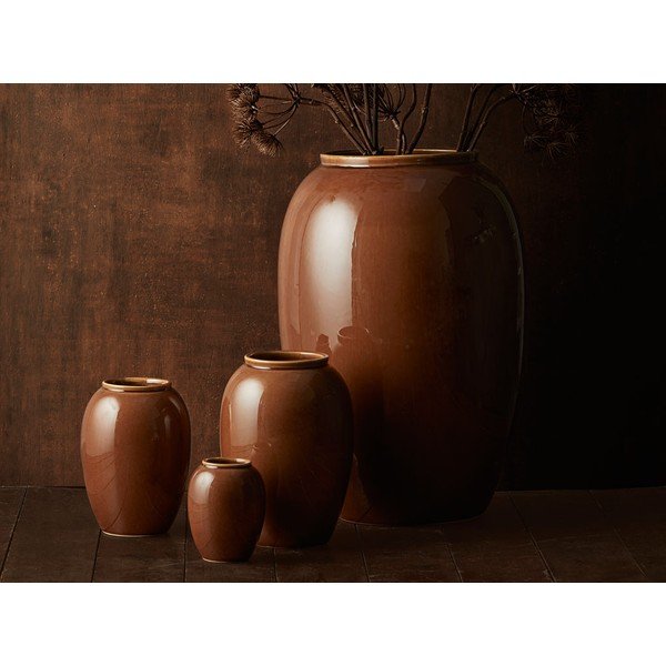 Tamnonarančasta keramička vaza Bitz, visina 25 cm-image-1