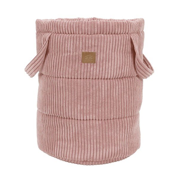 Ružičasta tekstilna dječja kutija za pohranu ø 39x50 cm – Meowbaby