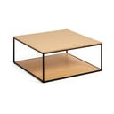 Stolić s pločom u dekoru hrasta 80x80 cm Yona - Kave Home