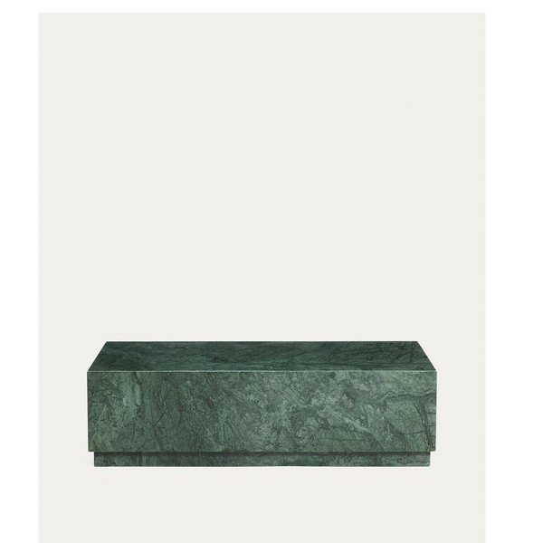Zeleni mramorni stolić za kavu 50x100 cm Sorein – Kave Home-image-3