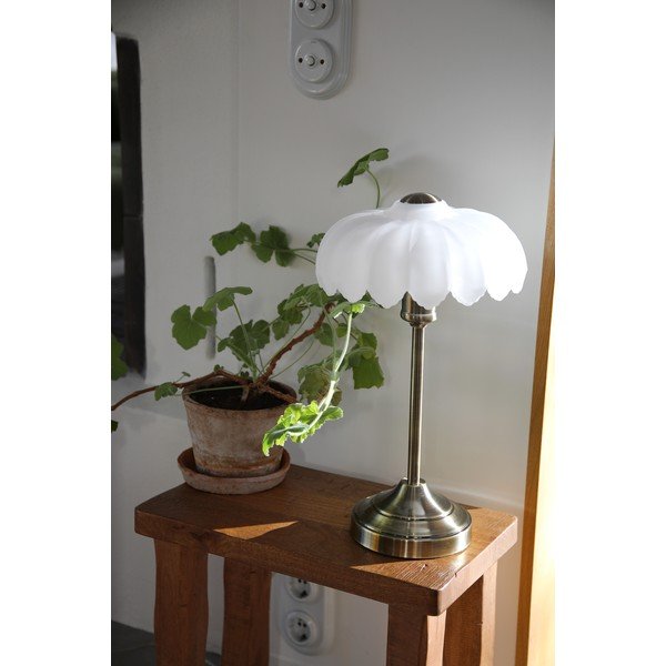 Krem/mjedena stolna lampa (visina 43 cm) Kurage – Markslöjd-image-1
