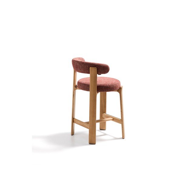 Barska stolica od čvrste jeseni boja terakote/u svijetloj prirodnoj boji (visine sjedala 65 cm) Granite – Kave Home-image-4