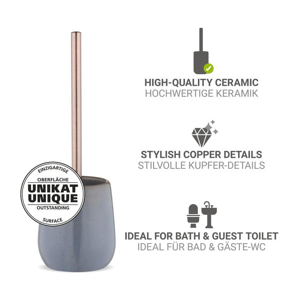 Siva keramička WC četka Sirmione – Wenko-image-3