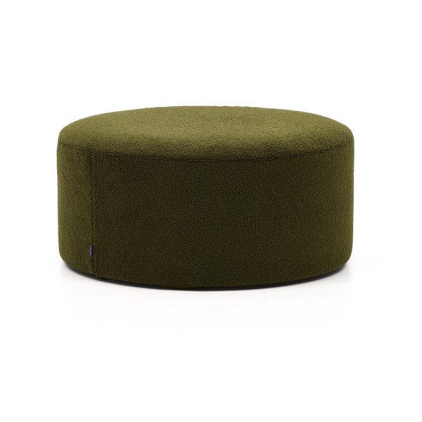 Zeleni tabure od bouclé tkanine Kaeli – Kave Home