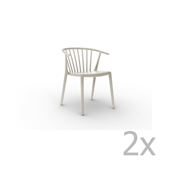 Set od 2 bijele Resol Woody stolice za blagovanje