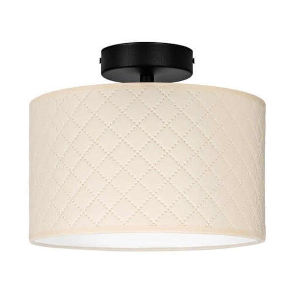 Stropna svjetiljka krem boje Sotto Luce Trece, ⌀ 25 cm