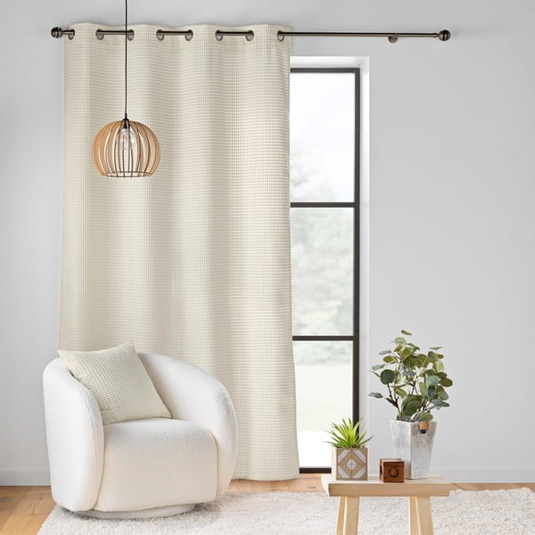 Bež zavjesa od samta 140x260 cm Swing – douceur d'intérieur-image-3