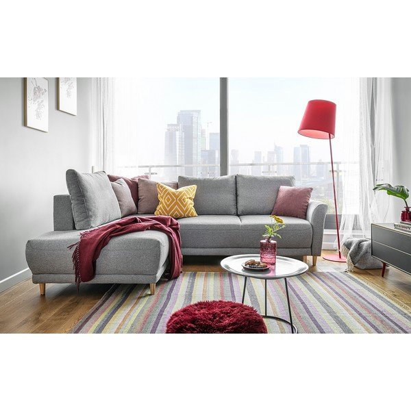 Svijetlosiva kutna garnitura na razvlačenje Miuform Lovely Annie, lijevi kut-image-1