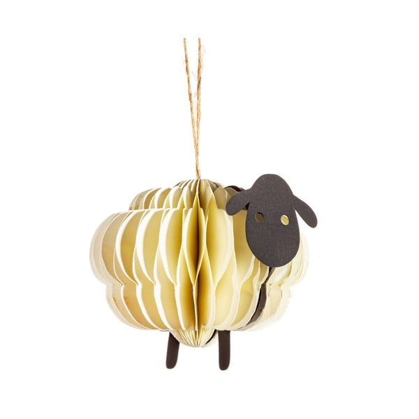 Papirnat ukas za božićno drvce 9 cm Sheep Honeycomb – Sass & Belle