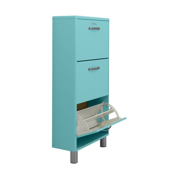 Tirkizni ormarić za cipele na preklop Malibu - Tenzo-image-4