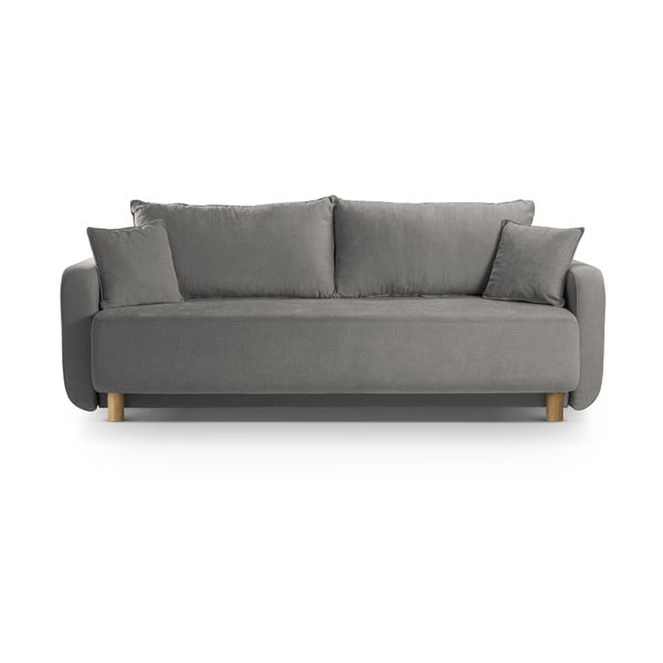 Siva sklopiva/s prostorom za odlaganje sofa 231 cm Elen – Micadoni 