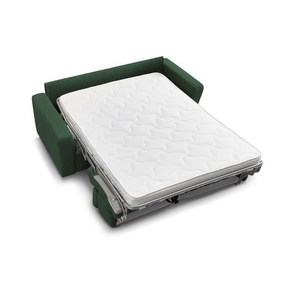 Tamno zelena sklopiva sofa od samta 195 cm Monaco – Bobochic Paris-image-4