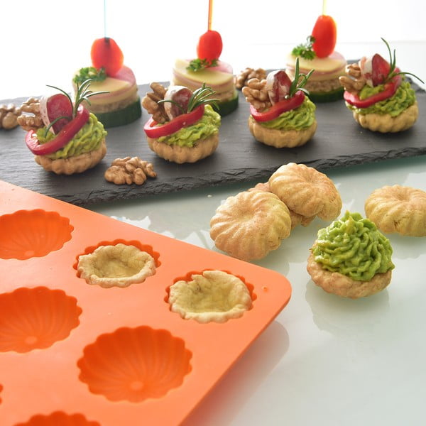 Silikonski kalup za pečenje za male kuglofe 22x32 cm – Orion-image-1