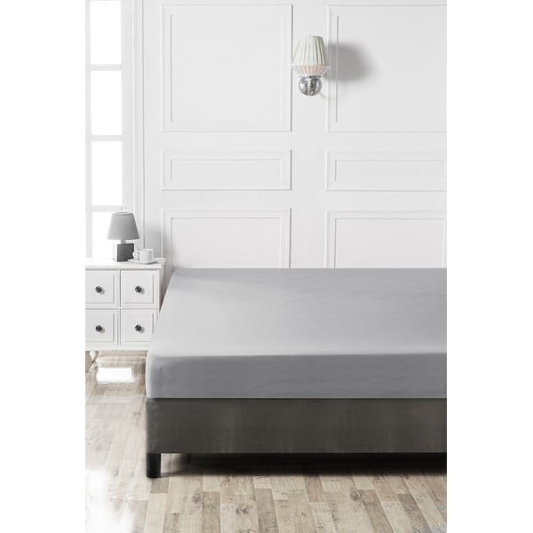 Siva rastezljiva plahta 160x200 cm - Mijolnir-image-2