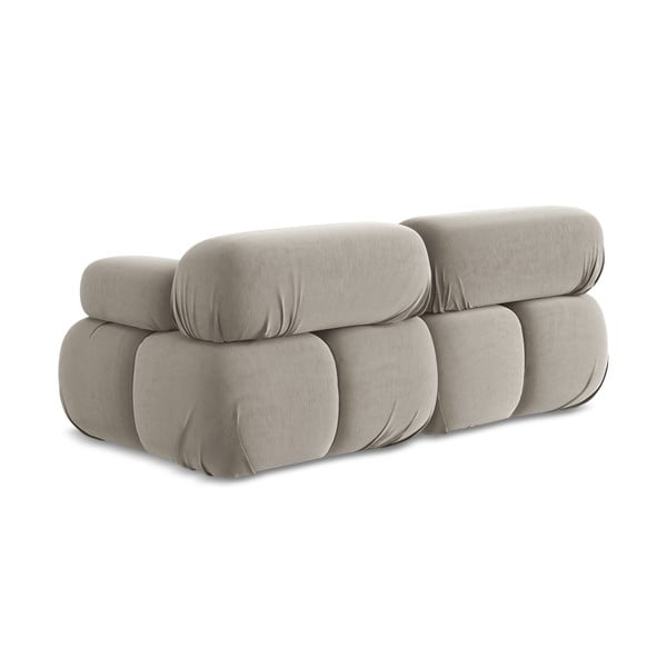 Bež baršunasti sofa 190 cm Lokua – Makamii-image-4