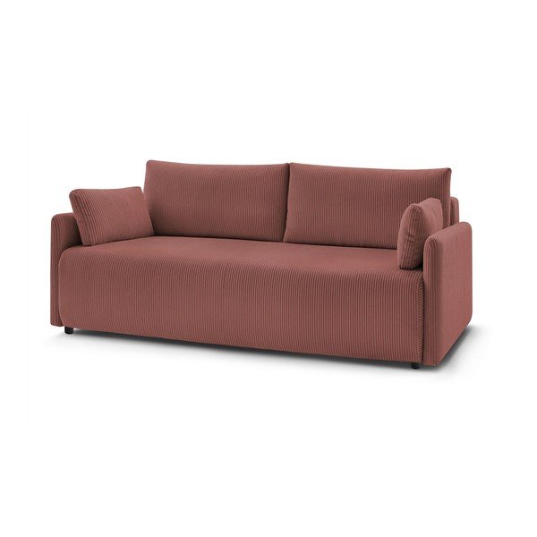 Ružičasta sklopiva sofa od samta 211 cm Marcel – Bobochic Paris-image-3