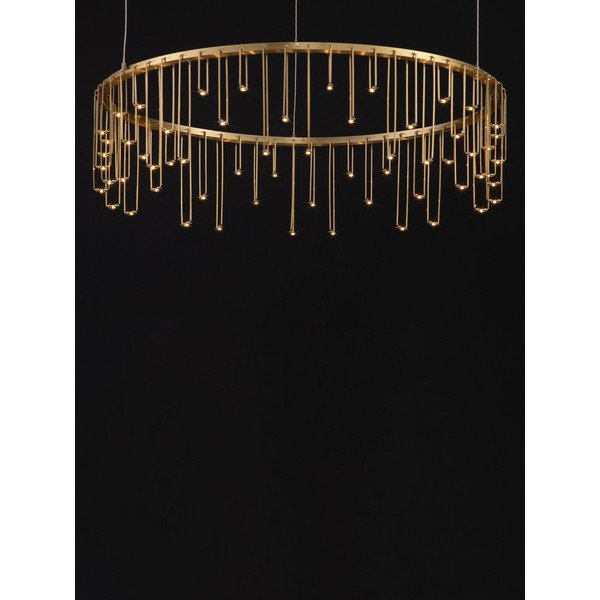 LED viseća svjetiljka aluminijska s mogućnosti zatamnjivanja u zlatnoj boji ø 65 cm Stellar – Nova Luce-image-2