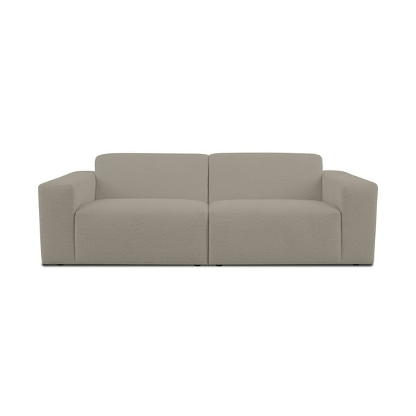 Svjetlo smeđa sofa od bouclé tkanine 228 cm Roxy – Scandic