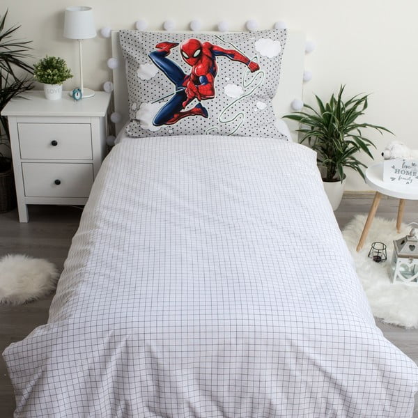 Pamučna dječja posteljina za krevet za jednu osobu sa svjetlećim efektom 140x200 cm Spiderman - Jerry Fabrics-image-2