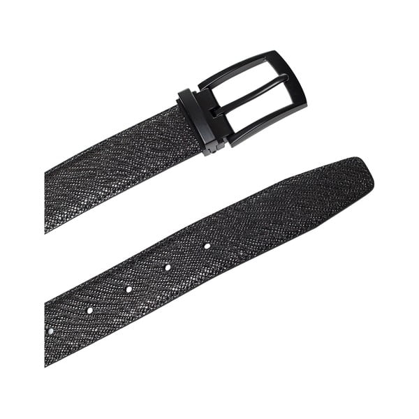 Crni kožni muški remen Ferruccio Laconi Thor, dužina 90 cm-image-2