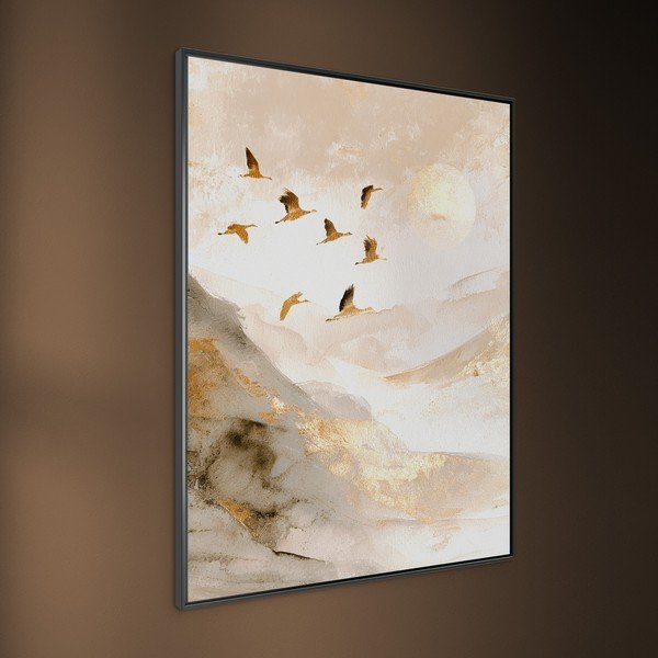 Tiskana slika s okvirom 60x80 cm Golden Peaks II – Styler-image-3
