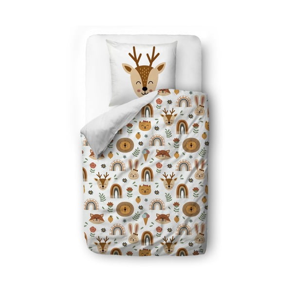 Dječja posteljina za krevet za jednu osobu od pamučnog satena 135x200 cm Little Boho – Butter Kings